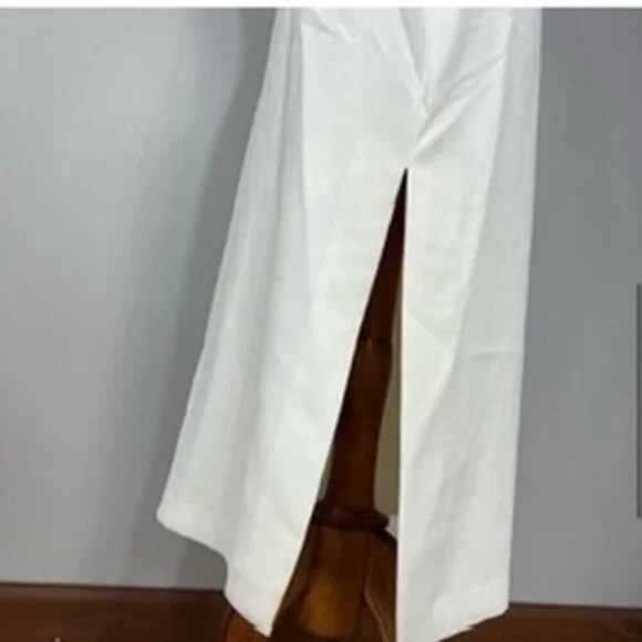 NWT Halston Heritage white bodycon cut-out midi dress sweetheart bachelorette - Picture 5 of 9